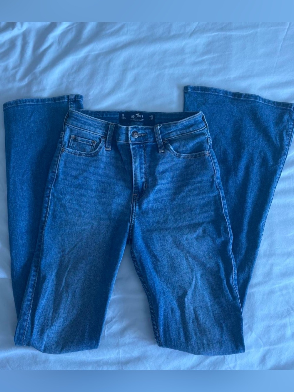 Hollister High-Rise Vintage Flare Jeans - Blue